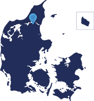 Aalborg Hub placed on map of Denmark